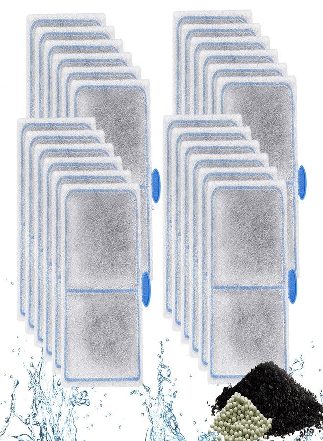 driamor 24 Pack Filter Cartridges Compatible with EF-S Element and BF5 BETTAFLO Filter, Thickened Fish Tank Replacement Filters Cartridge with Zeolite - Image 1